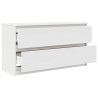 Mueble para TV madera contrachapada blanco 100x35x54 cm 5
