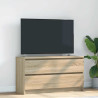 Mueble de TV madera de ingeniería roble Sonoma 100x35x54 cm 1