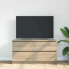 Mueble de TV madera de ingeniería roble Sonoma 100x35x54 cm 3