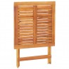 Mesa plegable de jardín de madera maciza de acacia 70x70x75 cm 5