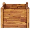 Arriate de madera maciza de acacia 60x60x44 cm 3