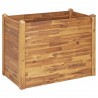 Arriate de madera maciza de acacia 110x60x84 cm 2