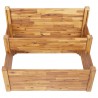 Jardinera de 2 niveles madera maciza de acacia 110x75x84 cm 4