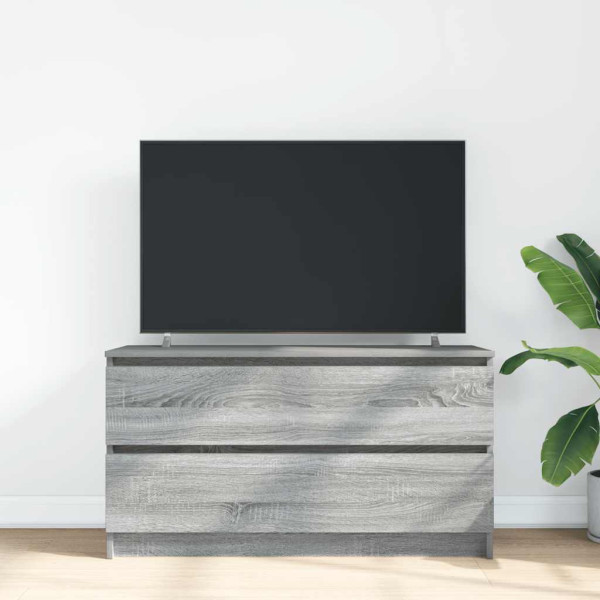 Mueble de TV madera contrachapada gris Sonoma 100x35x54 cm M 3