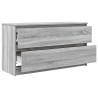 Mueble de TV madera contrachapada gris Sonoma 100x35x54 cm 5