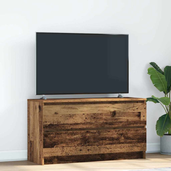 Mueble de TV de madera antigua 100x35x54 cm Madera ingeniería D