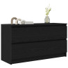 Mueble para TV madera contrachapada negro 100x35x54 cm 1