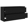 Mueble para TV madera contrachapada negro 100x35x54 cm 2