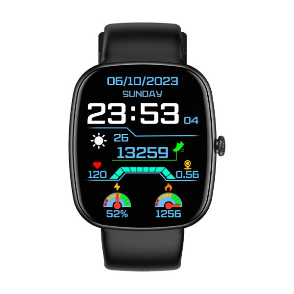 Smartwatch COOL Border Silicona Negro (Llamadas, Salud, Deporte) M 6