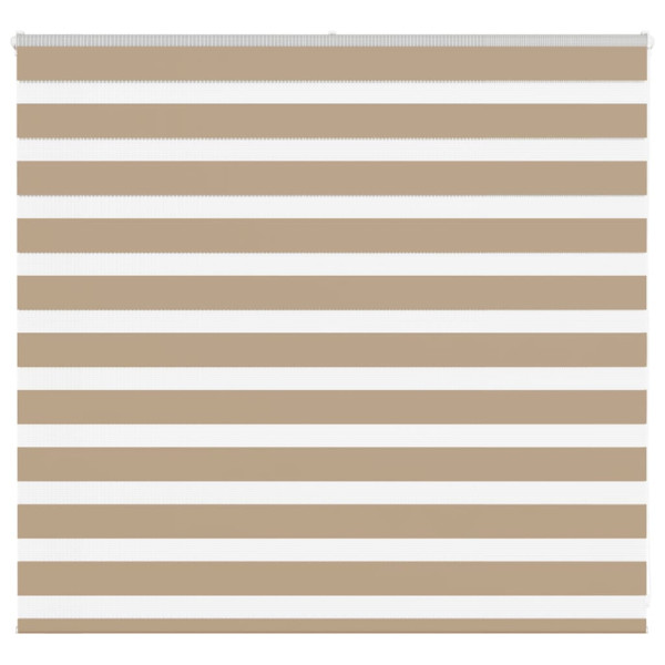 Estor cebra marrón arena tejido ancho 155.9 cm poliéster D