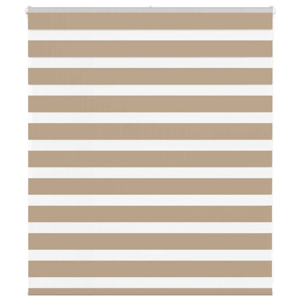 Estor cebra marrón arena tejido ancho 125.9 cm poliéster D