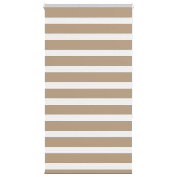 Estor cebra marrón arena tejido ancho 80.9 cm poliéster D
