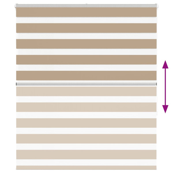 Cortina de zebra 125x150 cm largura do tecido 120.9cm poliéster M 5