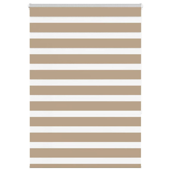 Estor cebra marrón arena tejido ancho 110.9 cm poliéster D