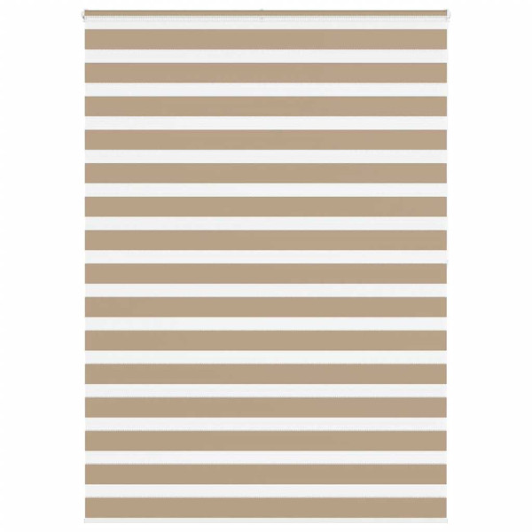 Estor cebra marrón arena tejido ancho 150.9 cm poliéster D