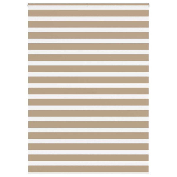 Estor cebra marrón arena tejido ancho 160.9 cm poliéster D