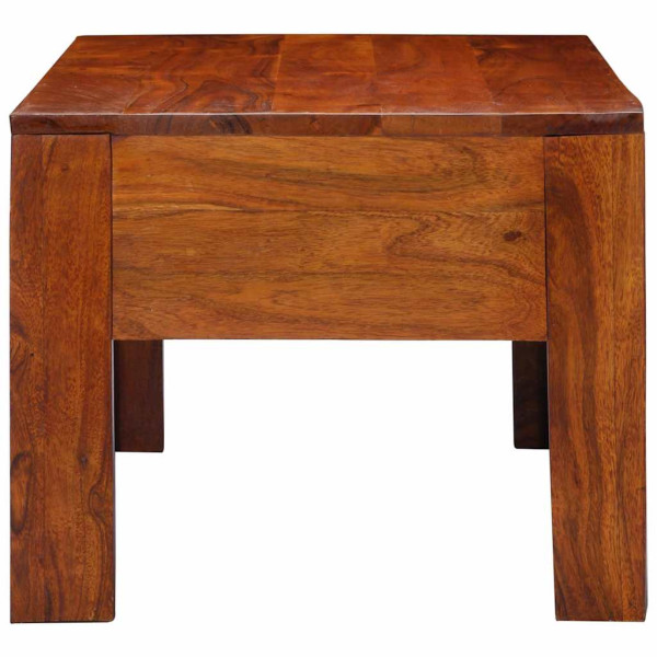Mesa de centro de madera maciza de acacia 90x50x40 cm M 3