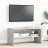 Mueble de TV madera contrachapada gris hormigón 80x40x40 cm 3