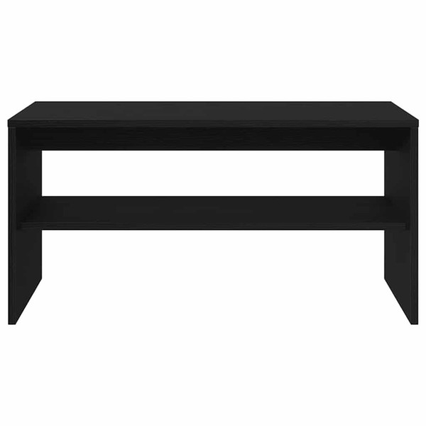 Mueble de TV madera de ingeniería roble negro 80x40x40 cm M 5