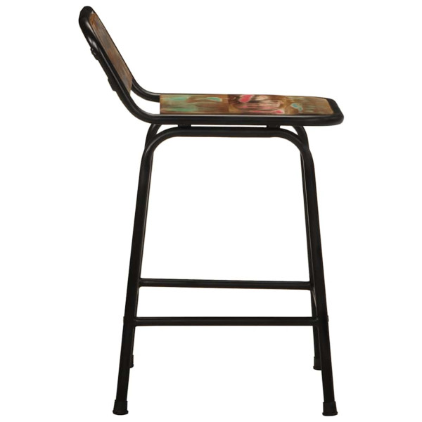 Taburetes de barra 4 uds 46x35.5x70 madera maciza reciclada M 3