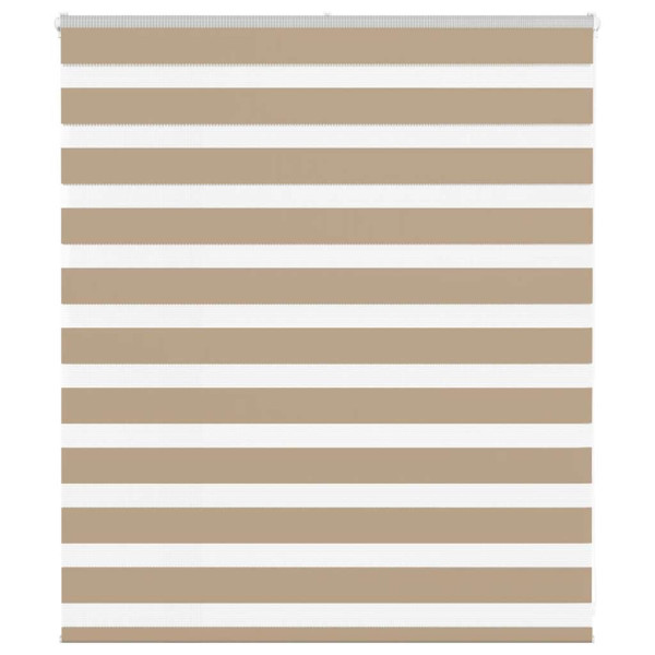 Estor cebra marrón arena tejido ancho 120.9 cm poliéster D