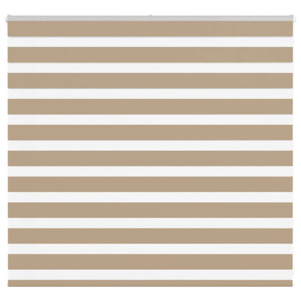 Estor cebra marrón arena tejido ancho 150.9 cm poliéster D