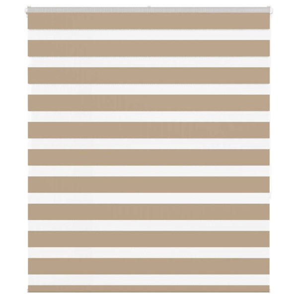 Estor cebra marrón arena tejido ancho 115.9 cm poliéster D