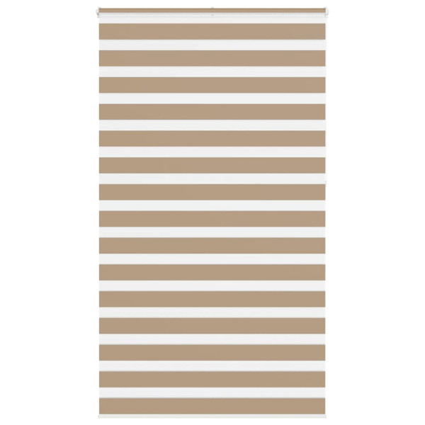 Estor cebra marrón arena tejido ancho 115.9 cm poliéster D