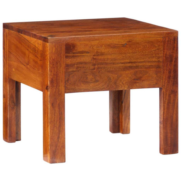 Mesita de noche madera maciza de acacia 40x40x36 cm M 4