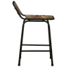 Taburetes de barra 2 uds 46x35.5x70 madera maciza reciclada 3