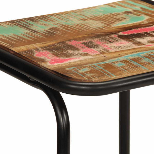 Bancos de bar 2 pcs 46x35.5x70 cm Madeira Maciça Recuperada M 5