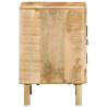 Mesas de cabeceira 2 pcs 40x32x46 cm mangueira áspera maciça 3