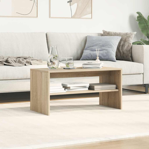 Mueble de TV madera contrachapada roble Sonoma 80x40x40cm M 4
