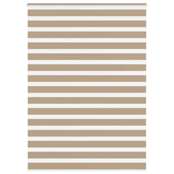 Estor cebra marrón arena tejido ancho 155.9 cm poliéster D