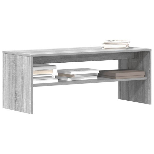 Mueble de TV madera contrachapada gris Sonoma 100x40x40 cm D