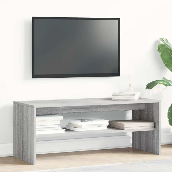 Mueble de TV madera contrachapada gris Sonoma 100x40x40 cm M 3