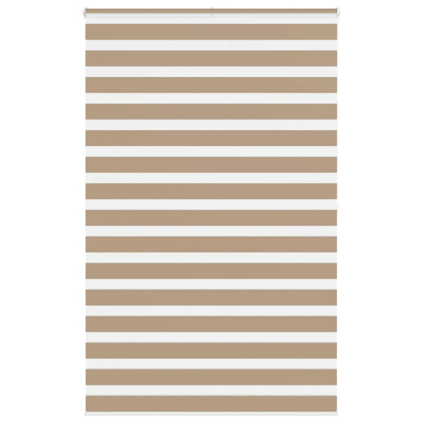 Estor cebra marrón arena tejido ancho 140.9 cm poliéster D