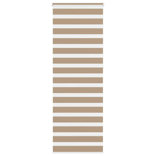 Estor cebra marrón arena tejido ancho 70.9 cm poliéster D