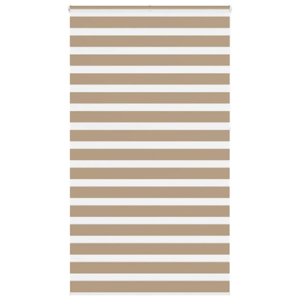 Estor cebra marrón arena tejido ancho 130.9 cm poliéster D