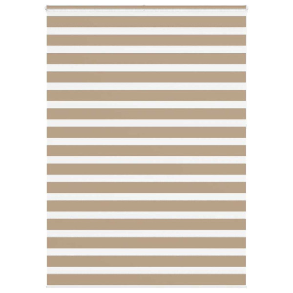 Estor cebra marrón arena tejido ancho 150.9 cm poliéster D