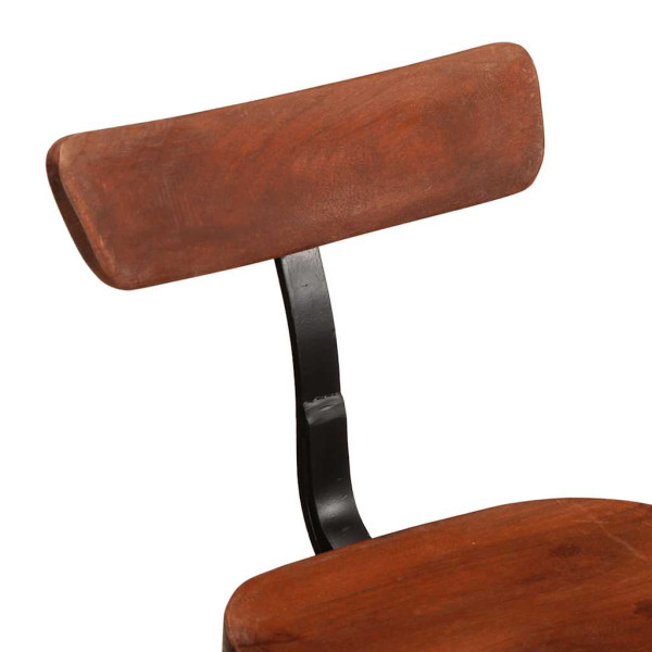 Taburetes de barra 2 uds 49x43x88 cm madera maciza de mango M 5