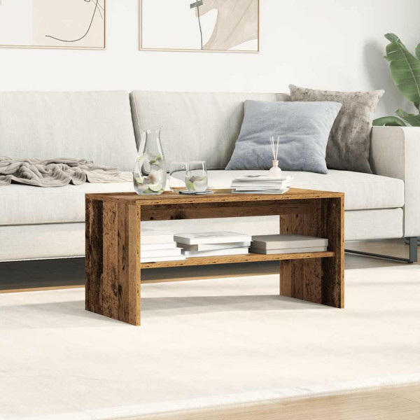 Mueble para TV madera contrachapada envejecida 80x40x40 cm M 3
