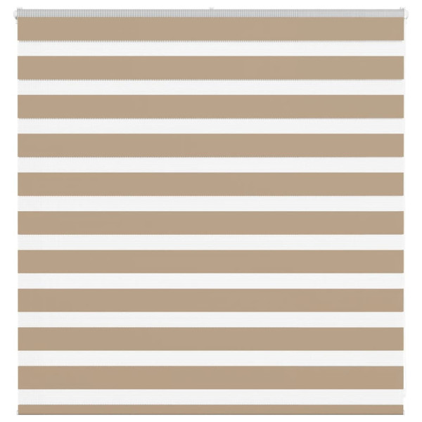 Estor cebra marrón arena tejido ancho 135.9 cm poliéster D