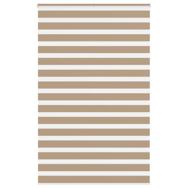 Estor cebra marrón arena tejido ancho 135.9 cm poliéster D