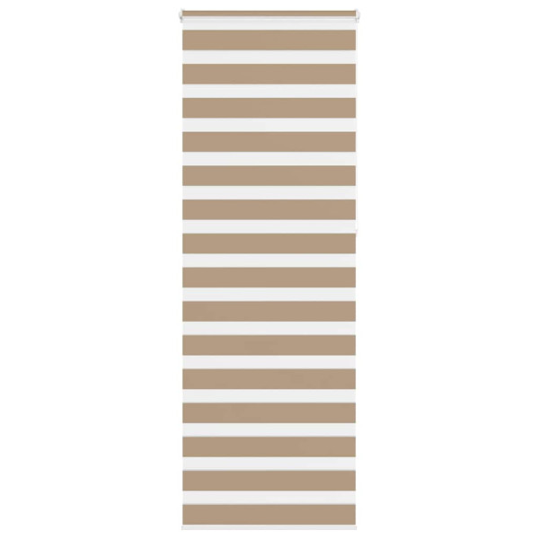 Estor cebra marrón arena tejido ancho 85.9 cm poliéster D