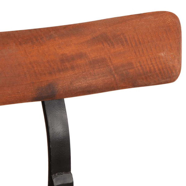 Taburetes de barra 2 uds 49x43x103 cm madera maciza de mango M 5