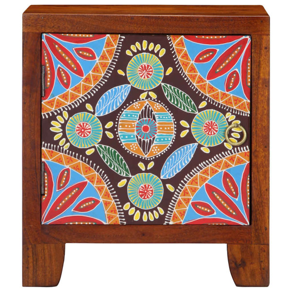 Armário de cabeceira 2 pcs 40x30x45 cm Acácia de madeira maciça M 2