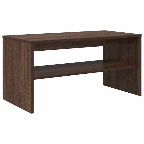 Mueble de TV madera de ingeniería marrón roble 80x40x40 cm M 2