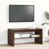 Mueble de TV madera de ingeniería marrón roble 80x40x40 cm 3