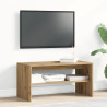 Mueble de TV madera de ingeniería roble artesanal 80x40x40 cm 3